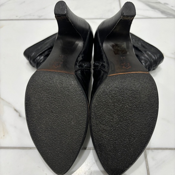 Womens Carlo Pasolini Black Leather Booties Size 36 Made in Italy - Picture 7 of 9